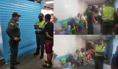 Momento del cierre e imposición de los respectivos comparendos.