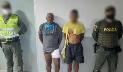 Los dos capturados en La Playa.