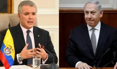 Iván Duque y Benjamín Netanyahu.