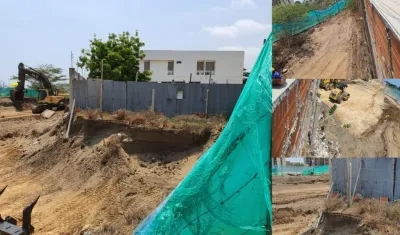 Estado actual del terreno donde se ubica la parroquia.