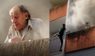 Momento del rescate.