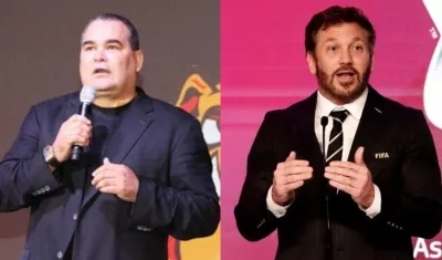 José Luis Chilavert y Alejandro Domínguez.