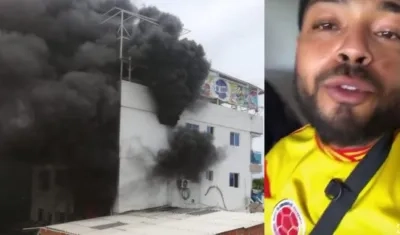 Incendio en la casa.