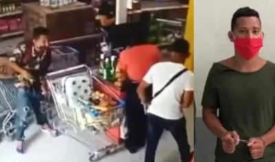 Uno de los capturados.