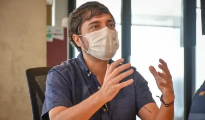 El Alcalde de Barranquilla, Jaime Pumarejo.