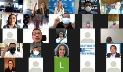 Reunión virtual con los Alcaldes del Atlántico.