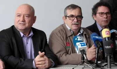 Líderes del partido FARC.
