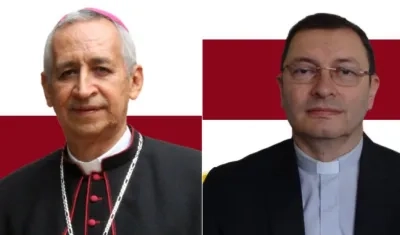 Arzobispo de Ibagué, monseñor Orlando Roa Barbosa, y el Obispo de Barrancabermeja, Ovidio Giraldo.