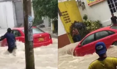 En este video cortesía de Jesús Lara se observa cómo fue rescatado el vehículo.