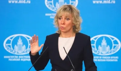 María Zajárova, portavoz del Ministerio de Asuntos Exteriores ruso.