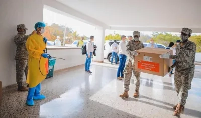 Primera llegada de ventiladores.