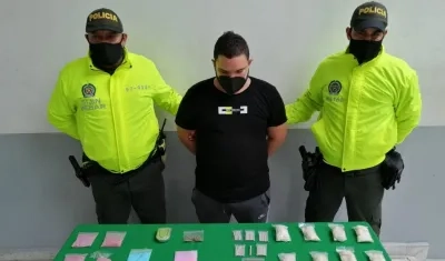 La captura fue realizada por la Sijin.