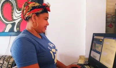 Imagen de una de las estudiantes.