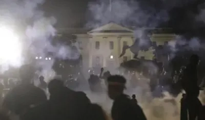 Protestas en la Casa Blanca.