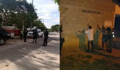 Operativos de control por parte de la Policía y el Ejército.