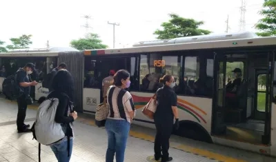 Usuarios del sistema Transmetro.