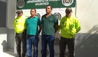 Los dos hermanos cuando fueron capturados por la Policía en febrero de este año.