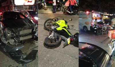 El accidente ocurrió en la calle 82 con carrera 45.