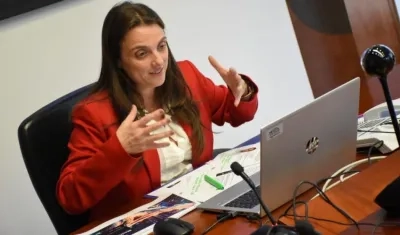 La Ministra de las TIC, Karen Abudinen.