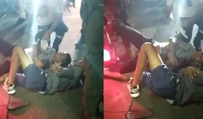 Los dos presuntos delincuentes.