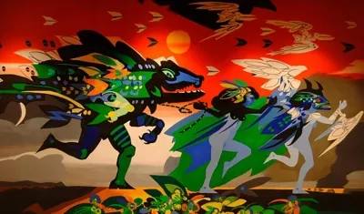 Se va el Caimán-1982. Telón de boca. 