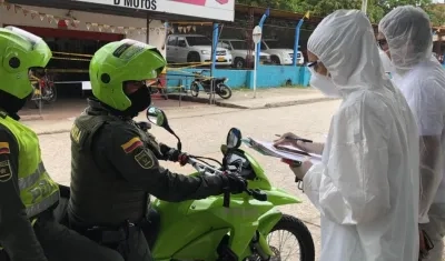 El joven diagnosticado con Covid-19 le hizo seguimiento la Policía y la Secretaría de Salud.