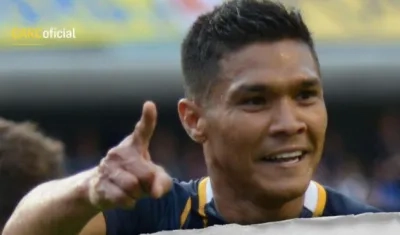 El delantero Teólfilo Gutiérrez.