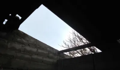 Una de las viviendas afectadas.