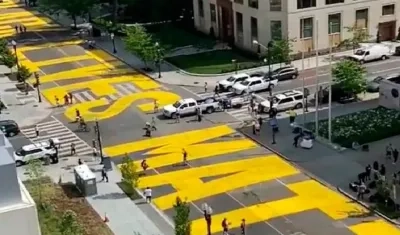 Calle "Black Lives Matter" ("Las vidas negras importan"), en Washington.