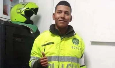  Yesid José González Gutiérrez cuando prestó su servicio en la Policía.
