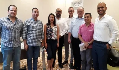 Visita de los ciudadanos alemanes a la sede de la C.R.A durante una de las reuniones previas en el mes de enero de 2020. 