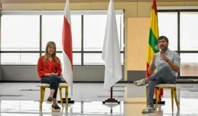 Gobernadora Elsa Noguera y Alcalde de Barranquilla, Jaime Pumarejo.