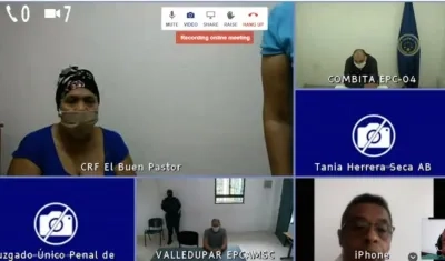 Aspecto de la audiencia virtual en el día de hoy.