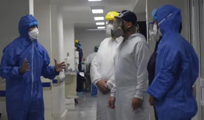 El Alcalde de Barranquilla, Jaime Pumarejo.