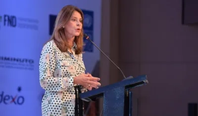 La Vicepresidenta Marta Lucía Ramírez.
