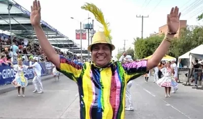 Jorge Garizábalo, en el Cumbiódromo de la Vía 40.