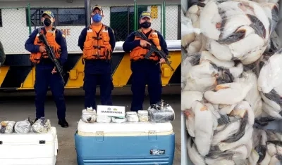 Decomiso de la marihuana.