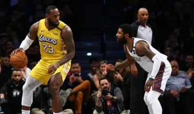 LeBron James y Kyrie Irving.