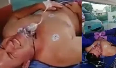 Falso paciente de ambulancia con cocaína