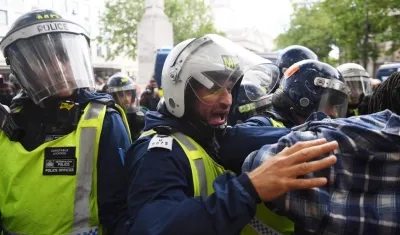 Imagen de las protestas.