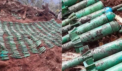 Artefactos explosivos hallados.