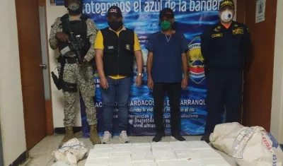 Capturado por presuntamente transportar cocaína en bultos de yuca