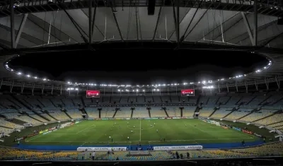 Panorámica del Estadio Maracaná en Río de Janeiro (Brasil). 