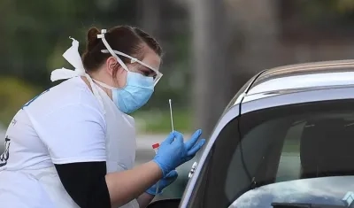 Prueba de coronavirus en el Reino Unido.
