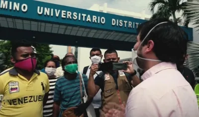 El Alcalde de Barranquilla, Jaime Pumarejo.