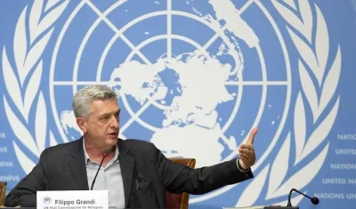 El alto comisionado de la ONU para los Refugiados, el italiano Filippo Grandi.