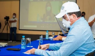 El Alcalde de Soledad, Rodolfo Ucrós.