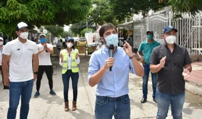 El Alcalde de Barranquilla, Jaime Pumarejo.