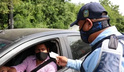 Puesto de control en Soledad