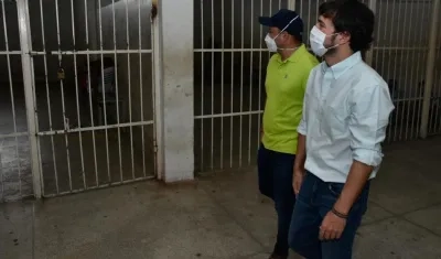 El Alcalde de Barranquilla, Jaime Pumarejo, y Nelson Patrón.